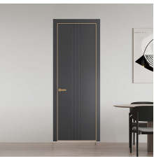 45 PE.O Графит вставка Глухая кромка Золото ProfilDoors Orange