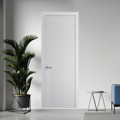 48 PE.O Крем Вайт вставка Глухая кромка Серебро ProfilDoors Orange