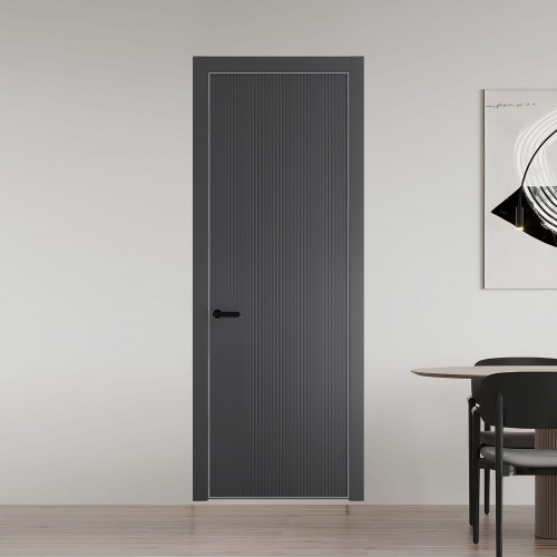 49 PE.O Графит вставка Глухая кромка Черный муар ProfilDoors Orange