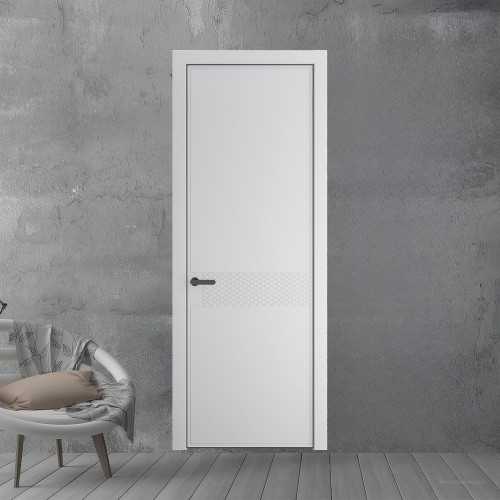 52 PE.O Крем Вайт вставка Глухая кромка Серая ночь ProfilDoors Orange