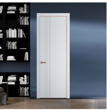 53 PE.O Вайт вставка Глухая кромка Медь ProfilDoors Orange