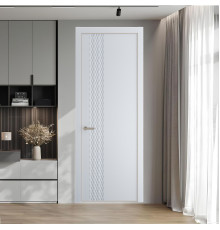 53 PE.O Вайт вставка Глухая кромка Никель ProfilDoors Orange