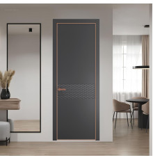 54 PE.O Графит вставка Глухая кромка Медь ProfilDoors Orange