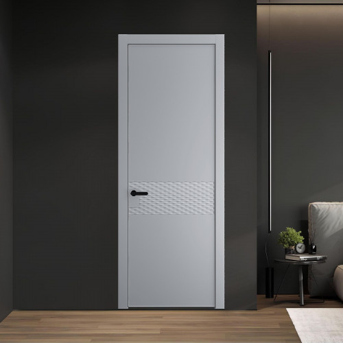 54 PE.O Смоки вставка Глухая кромка Черный муар ProfilDoors Orange