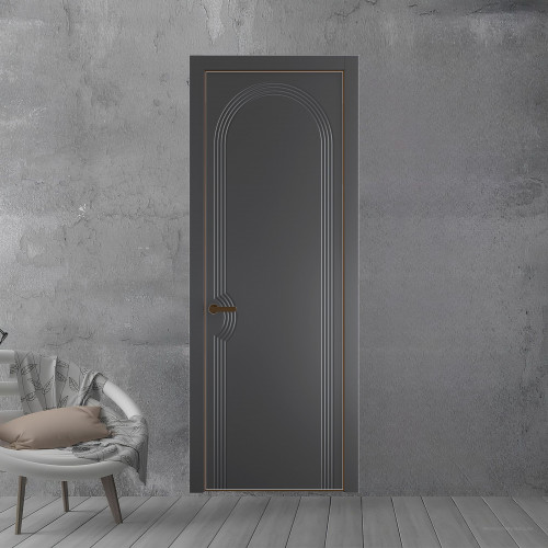 56 PE.O Графит вставка Глухая кромка Деорэ ProfilDoors Orange