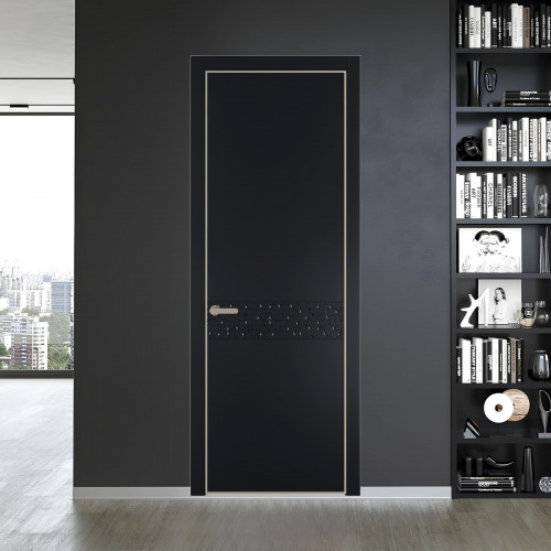 58 PE.O Блэк вставка Глухая кромка Никель ProfilDoors Orange