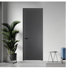 59 PE.O Графит вставка Глухая кромка Черный муар ProfilDoors Orange