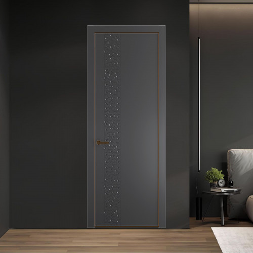 59 PE.O Графит вставка Глухая кромка Деорэ ProfilDoors Orange