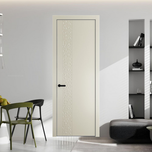59 PE.O Перламутр Белый вставка Глухая кромка Черный муар ProfilDoors Orange