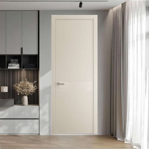 65 PE.O Кремовая Магнолия вставка Глухая кромка Никель ProfilDoors Orange