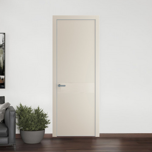 65 PE.O Кремовая Магнолия вставка Глухая кромка Серебро ProfilDoors Orange