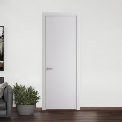 1 PE.O Дарк Вайт вставка Глухая кромка Никель ProfilDoors Orange