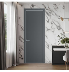 1 PE.O Графит Элегант вставка Глухая кромка Серебро ProfilDoors Orange