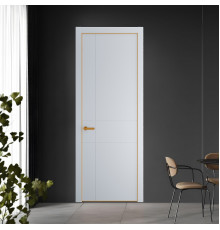 43 PE.O Лайт Грей вставка Глухая кромка Бронза ProfilDoors Orange