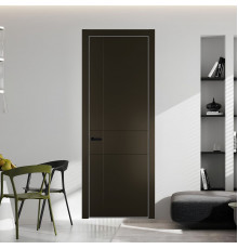 43 PE.O Перламутр Бронза вставка Глухая кромка Черный муар ProfilDoors Orange