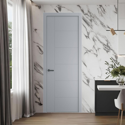 44 PE.O Смоки вставка Глухая кромка Серая ночь ProfilDoors Orange