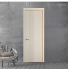 47 PE.O Кремовая Магнолия вставка Глухая кромка Золото ProfilDoors Orange