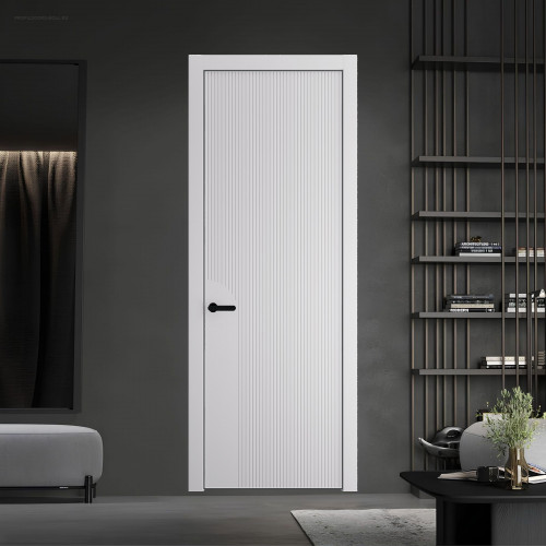49 PE.O Крем Вайт вставка Глухая кромка Черный муар ProfilDoors Orange