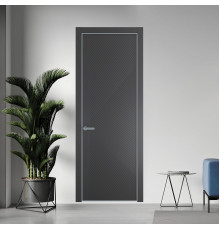 50 PE.O Графит вставка Глухая кромка Серебро ProfilDoors Orange