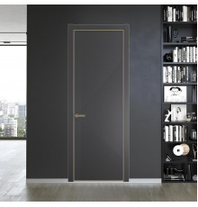 50 PE.O Графит вставка Глухая кромка Шампань ProfilDoors Orange
