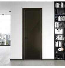 50 PE.O Перламутр Бронза вставка Глухая кромка Черный ProfilDoors Orange