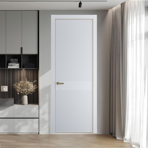 51 PE.O Вайт вставка Глухая кромка Шампань ProfilDoors Orange