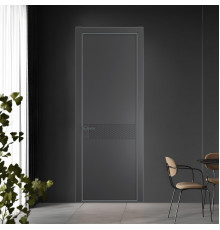 52 PE.O Графит вставка Глухая кромка Серая ночь ProfilDoors Orange