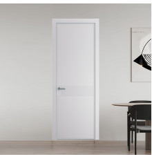 52 PE.O Крем Вайт вставка Глухая кромка Серебро ProfilDoors Orange