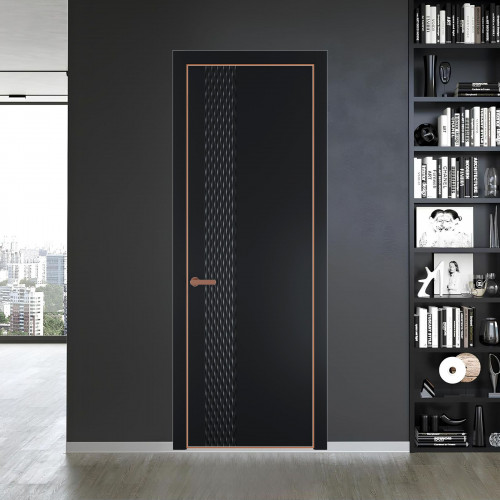 53 PE.O Блэк вставка Глухая кромка Медь ProfilDoors Orange