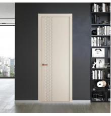 53 PE.O Кремовая Магнолия вставка Глухая кромка Медь ProfilDoors Orange