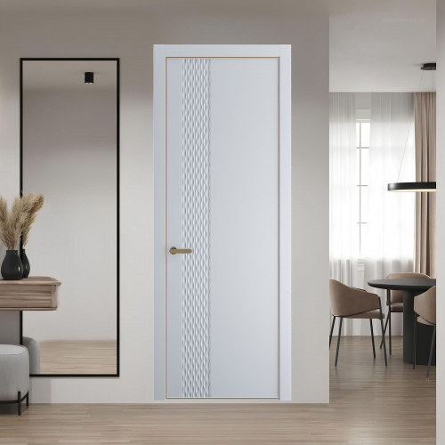 53 PE.O Лайт Грей вставка Глухая кромка Шампань ProfilDoors Orange