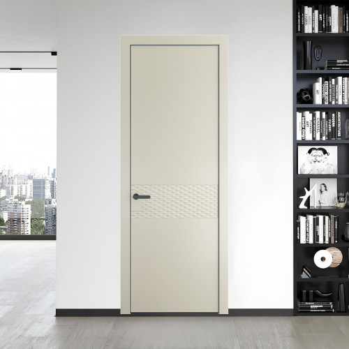 54 PE.O Перламутр Белый вставка Глухая кромка Серая ночь ProfilDoors Orange