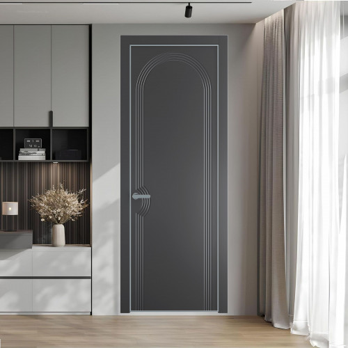 56 PE.O Графит вставка Глухая кромка Серебро ProfilDoors Orange