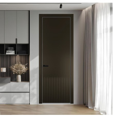 57 PE.O Перламутр Бронза вставка Глухая кромка Черный ProfilDoors Orange