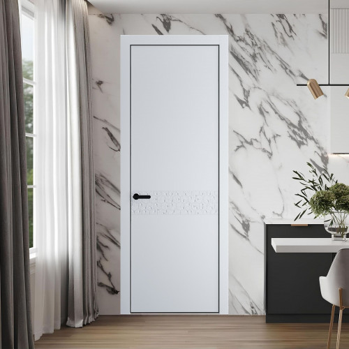 58 PE.O Вайт вставка Глухая кромка Черный ProfilDoors Orange