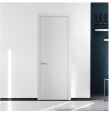 59 PE.O Крем Вайт вставка Глухая кромка Никель ProfilDoors Orange