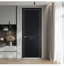 65 PE.O Блэк вставка Глухая кромка Шампань ProfilDoors Orange