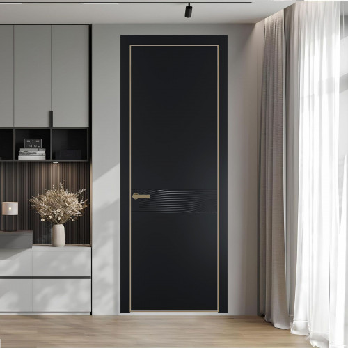 65 PE.O Блэк вставка Глухая кромка Шампань ProfilDoors Orange