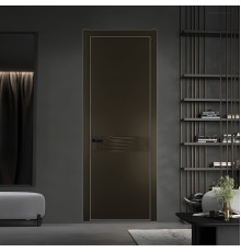 65 PE.O Перламутр Бронза вставка Глухая кромка Черный ProfilDoors Orange