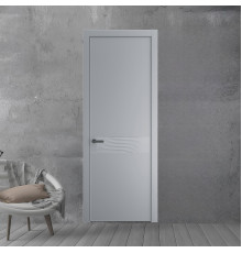 65 PE.O Смоки вставка Глухая кромка Серая ночь ProfilDoors Orange