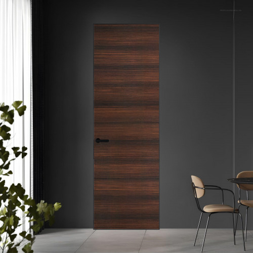 1 VE-H натуральный шпон Albero 1398S профиль Черный матовый ProfilDoors Orange