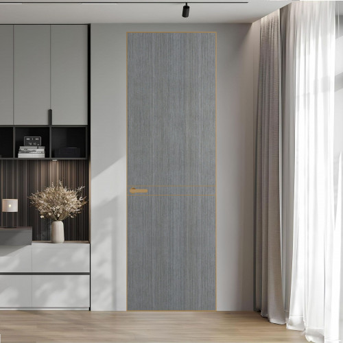 11 VE-V натуральный шпон Bianche Notti 01Q профиль Золото ProfilDoors Orange
