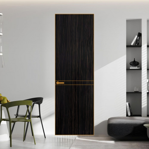 11 VE-V натуральный шпон Espresso 1042S профиль Бронза ProfilDoors Orange