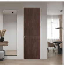 11 VE-V натуральный шпон Espresso 1386M профиль Никель матовый ProfilDoors Orange