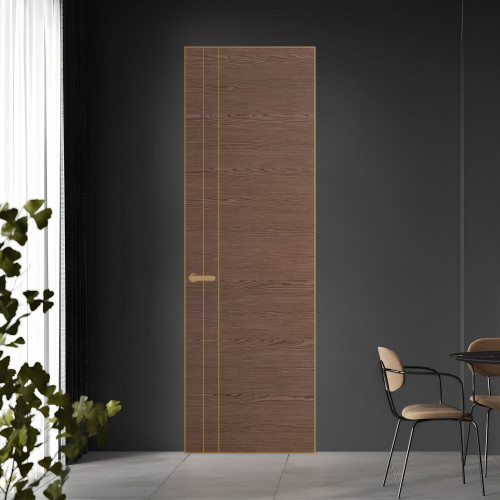 12 VE-H натуральный шпон Bianche Notti 822M профиль Золото ProfilDoors Orange
