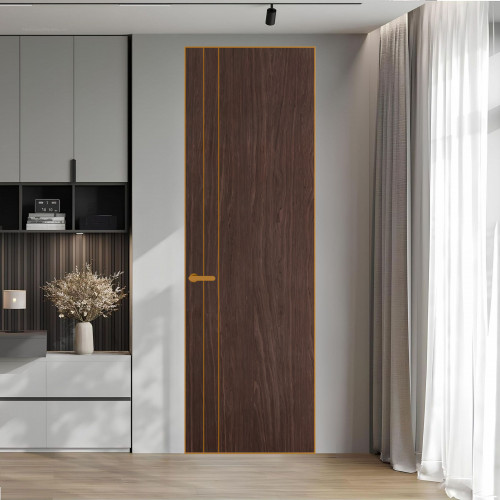 12 VE-V натуральный шпон Espresso 1386M профиль Бронза ProfilDoors Orange