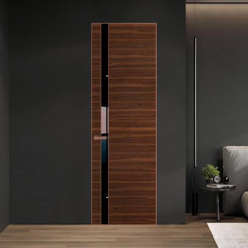 18 VE-H натуральный шпон Albero 1294M профиль Медь вставка Черный лак ProfilDoors Orange
