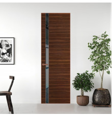 18 VE-H натуральный шпон Albero 1294M профиль Медь вставка Зеркало Grey ProfilDoors Orange