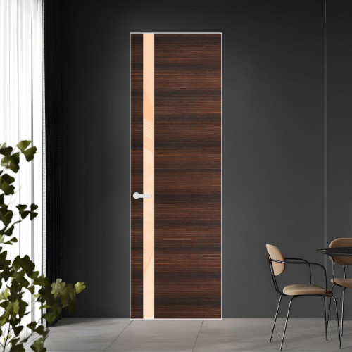 18 VE-H натуральный шпон Albero 1398S профиль Вайт вставка Бежевый лак ProfilDoors Orange