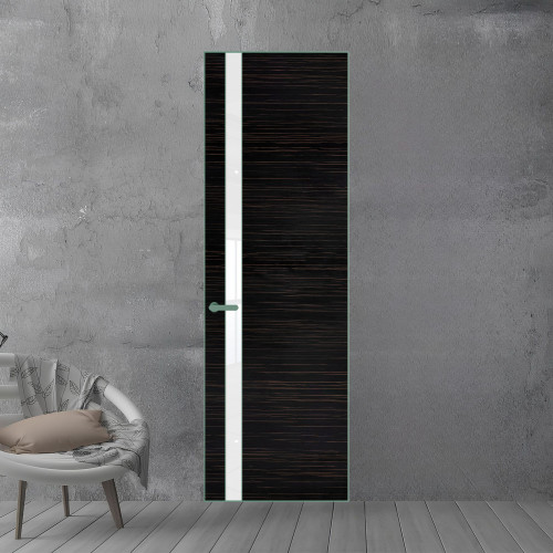 18 VE-H натуральный шпон Espresso 1042S профиль Зеленый воск вставка Лак классик ProfilDoors Orange